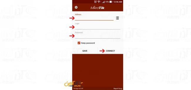 آموزش ارتباط به میکروتیک از اندروید