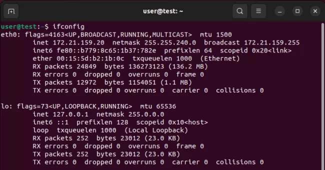 6 - Linux - ifconfig