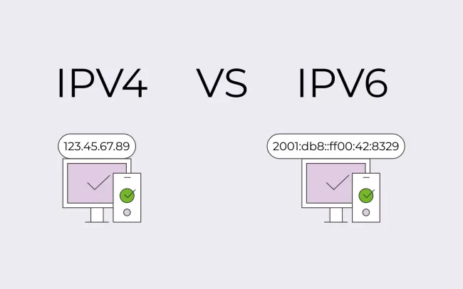 آدرس‌های IPv4 و IPv6