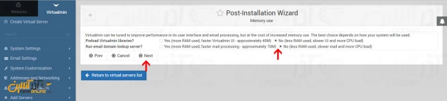 تنظیم مقدار رم مصرفی برای UI در Vitualmin