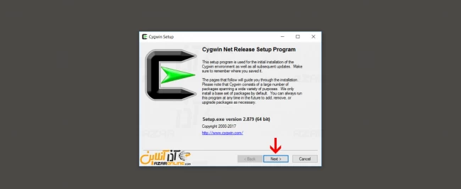 شروع نصب cygwin - آموزش نصب cygwin در ویندوز